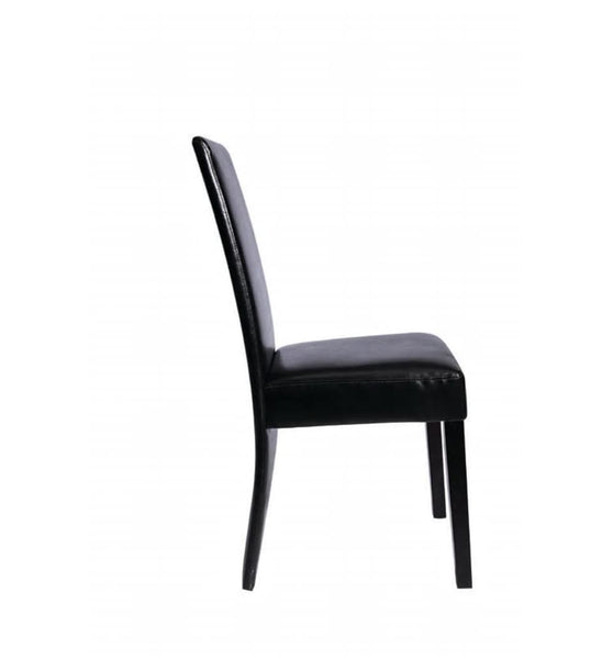 Esszimmerstühle 2 Stk. Schwarz Kunstleder