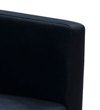 Esszimmerstühle 2 Stk. Schwarz Kunstleder
