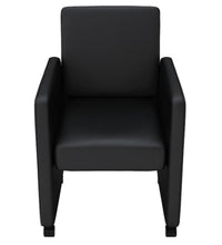 Esszimmerstühle 6 Stk. Schwarz Kunstleder