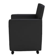Esszimmerstühle 6 Stk. Schwarz Kunstleder
