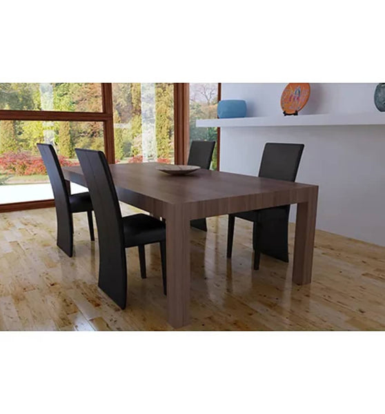 Esszimmerstühle 4 Stk. Dunkelbraun Kunstleder