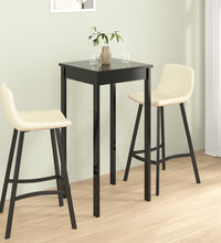 Bartisch MDF Schwarz 55x55x107 cm