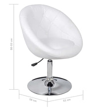 Cocktailsessel Weiß Kunstleder