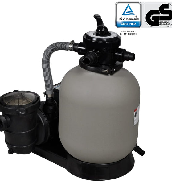 Sandfilterpumpe 600 W 17.000 L/h