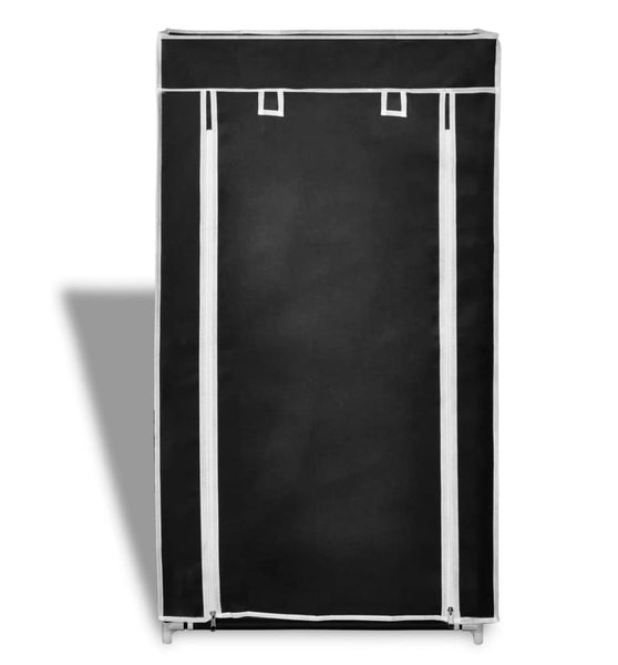 Schuhschrank Schuhregal Schuhablage 5 Schicht 58 x 28 x 106 cm Schwarz