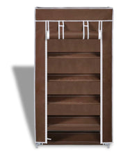 Schuhschrank Schuhregal Schuhablage 5 Schicht 58 x 28 x 106 cm Braun