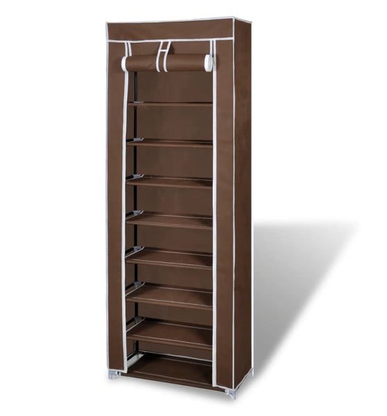 Schuhschrank Schuhregal 8 Schicht 57 x29 x162 cm Braun