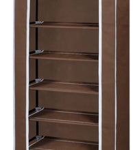 Schuhschrank Schuhregal 8 Schicht 57 x29 x162 cm Braun