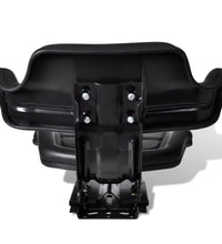 Traktorsitz mit Rückenlehne Schwarz