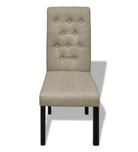 Esszimmerstühle 2 Stk. Beige Stoff