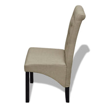 Esszimmerstühle 2 Stk. Beige Stoff