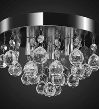 Kronleuchter Deckenleuchte Kristall Design Lüster Chrom
