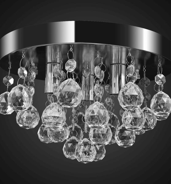 Kronleuchter Deckenleuchte Kristall Design Lüster Chrom