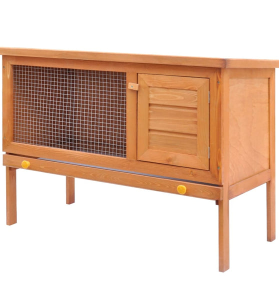 Kaninchenstall Kleintierhaus Hasenstall 1 Ebene Holz