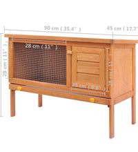Kaninchenstall Kleintierhaus Hasenstall 1 Ebene Holz
