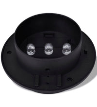 6x Außenlampe Sonnenlichtset Zaunlicht Schwarz