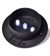 6x Außenlampe Sonnenlichtset Zaunlicht Schwarz