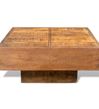 Couchtisch Braun Quadratisch Massivholz Mango