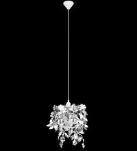 Blätter Pailletten Anhänger Kronlampe Silbern