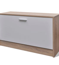 Garderoben Flur 3-in-1 Schuhschrank Schuhkipper Spiegel