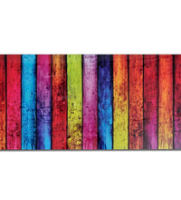 Couchtisch mit Glasplatte Regenbogen-Aufdruck