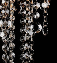 Hängelampe edle Deckenlampe mit transparenten Kristallperlen
