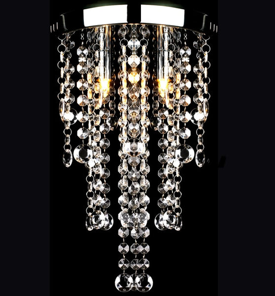 Hängelampe edle Deckenlampe mit transparenten Kristallperlen