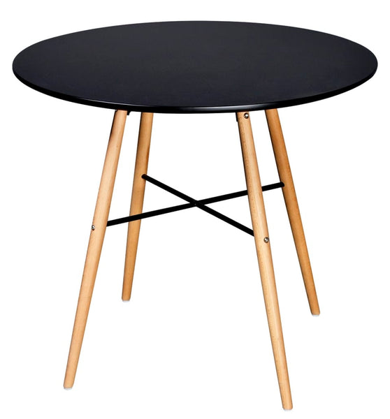 Esstisch MDF Rund Schwarz