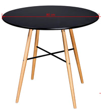 Esstisch MDF Rund Schwarz