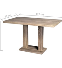 Esstisch MDF Eiche-Optik
