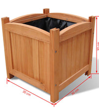 Holz-Hochbeet 30x30x30 cm 2 Stk.