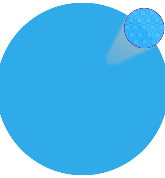 Runde Pool-Abdeckung PE Blau 488 cm