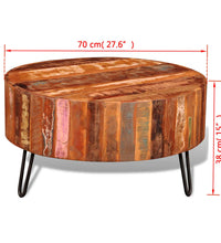 Couchtisch Altholz Massiv Rund