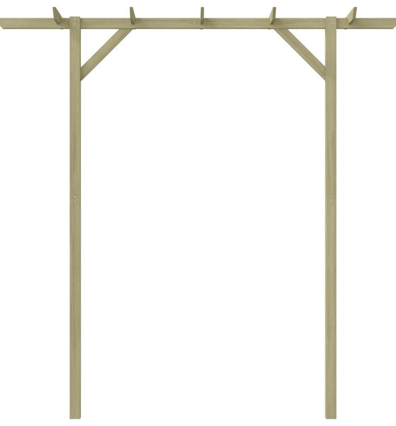 Gartenpergola 205x40x203 cm Holz