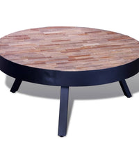 Couchtisch Rund Altholz Teak