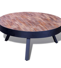 Couchtisch Rund Altholz Teak