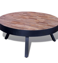 Couchtisch Rund Altholz Teak