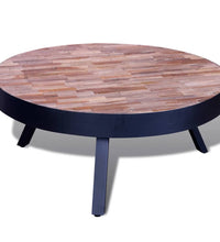 Couchtisch Rund Altholz Teak