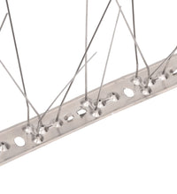 6-tlg. Vogelabwehr-Spikes-Set 3 m Edelstahl 5-reihig