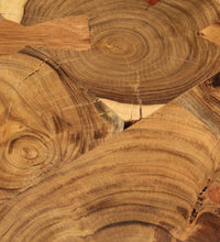 Couchtisch 35 cm 6 Baumscheiben Massivholz Palisander