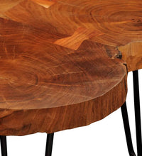 Couchtisch 35 cm 4 Baumscheiben Massivholz Palisander