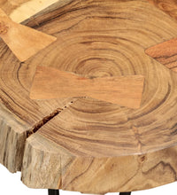 Couchtisch 35 cm 4 Baumscheiben Massivholz Palisander