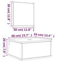 2-tlg. Badmöbel-Set Schwarz Holzwerkstoff