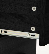 5-tlg. Badmöbel-Set Schwarz Holzwerkstoff