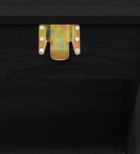 5-tlg. Badmöbel-Set Schwarz Holzwerkstoff
