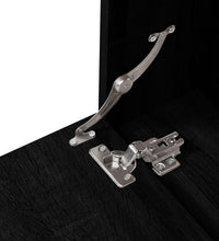 6-tlg. Badmöbel-Set Schwarz Holzwerkstoff