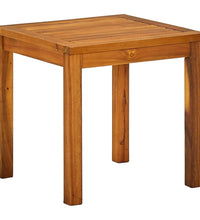 Sonnenliege mit Tisch Massivholz Akazie und Textilene