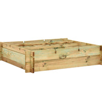 Hochbeet 90 x 90 x 20 cm Imprägniertes Holz