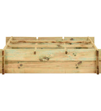Hochbeet 90 x 90 x 20 cm Imprägniertes Holz