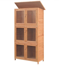 Kleintier-/Kaninchenstall 6 Boxen Holz